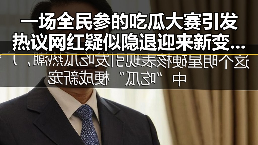 一场全民参的吃瓜大赛引发热议 网红疑似隐退迎来新变数